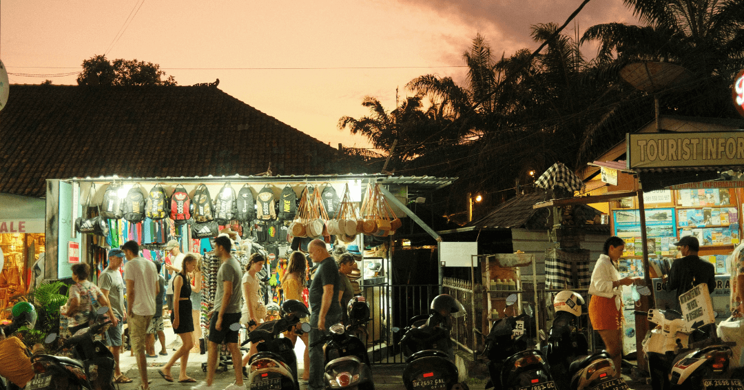 Scooters at stall